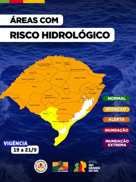 Centro de Monitoramento da Defesa Civil atualiza o prognóstico hidrológico para os próximos dias